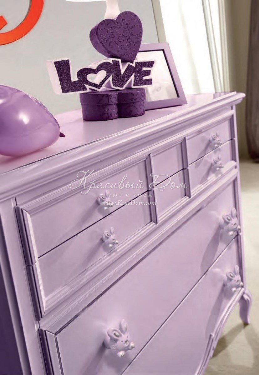 Комод лиловый