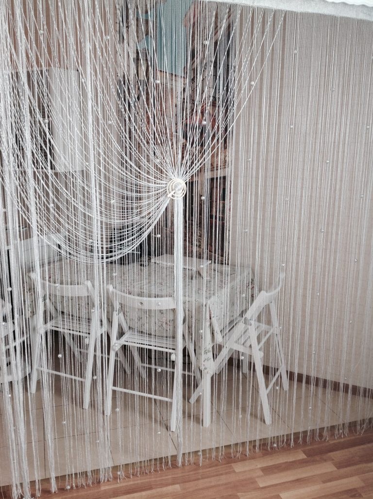 Нитяные шторы кисея