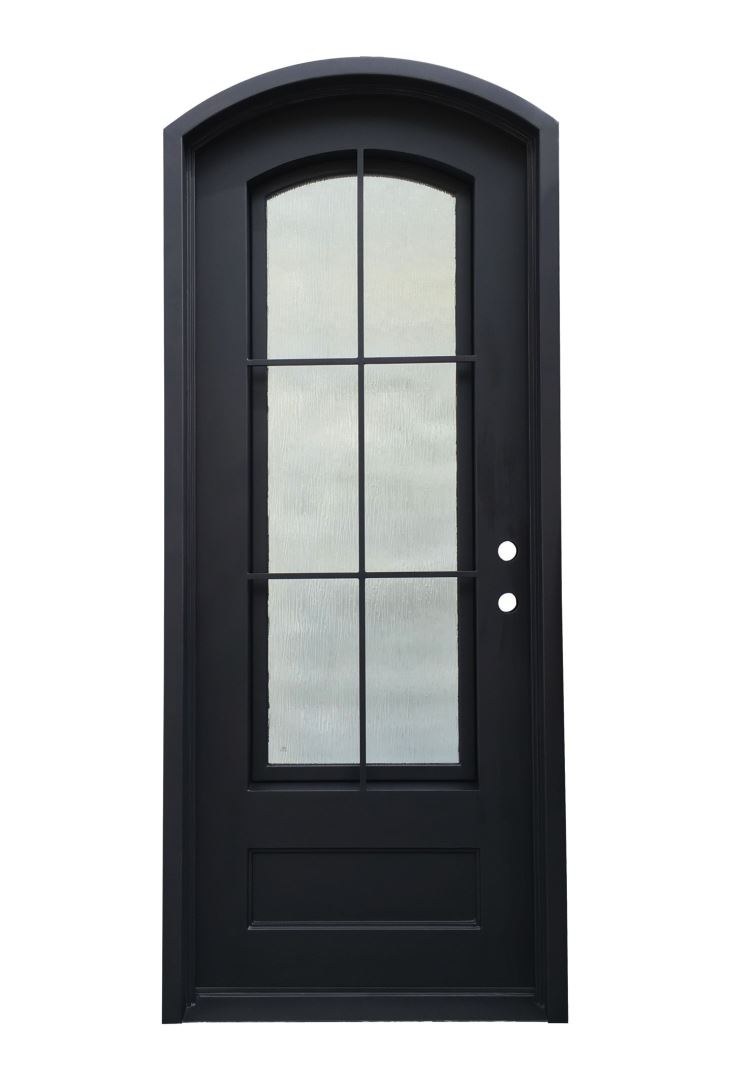 Арочные стеклянные двери