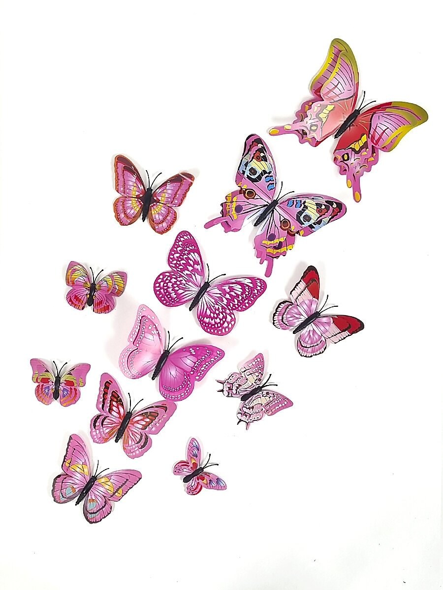 3д бабочки на стену (55 фото)