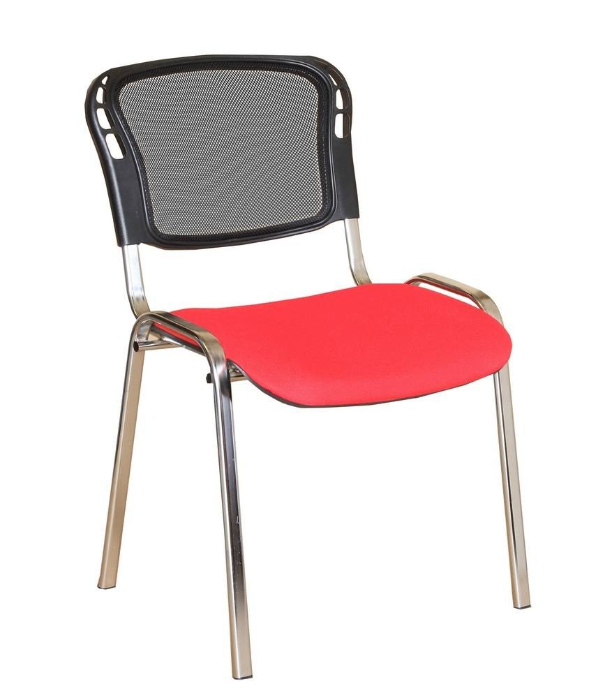 Офисный стул изо хром сетка однослойная плюс