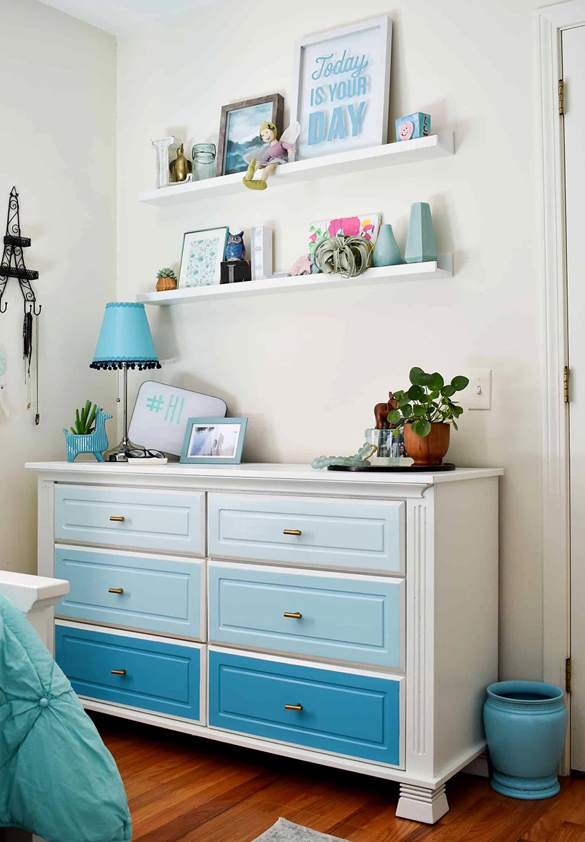 Бирюзовый комод икеа