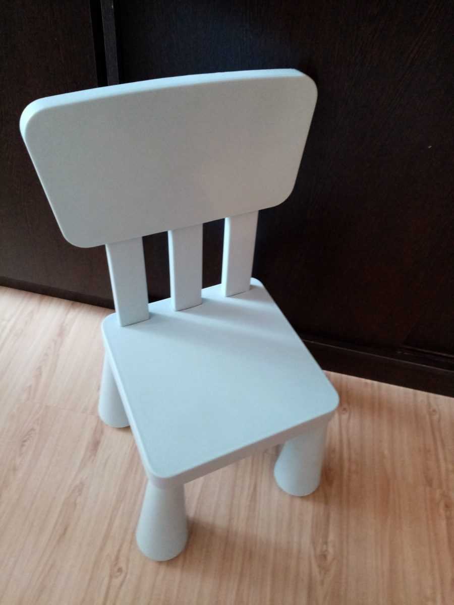 Стульчик маммут ikea белый