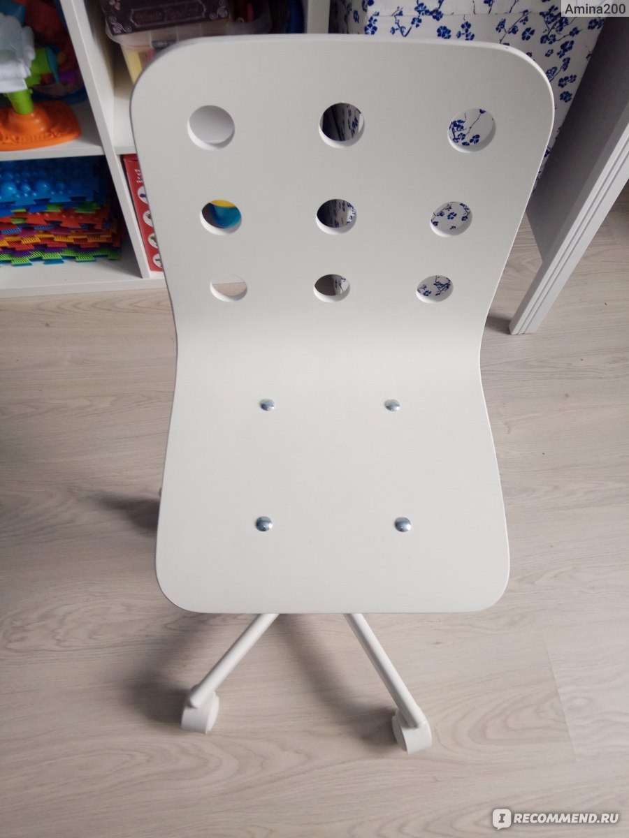 Ikea стул детский ЮЛЕС белый