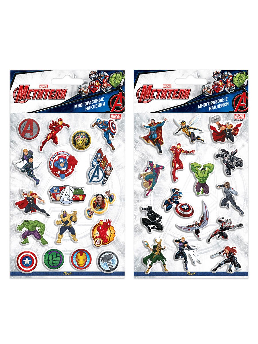Набор наклеек Марвел (Marvel)