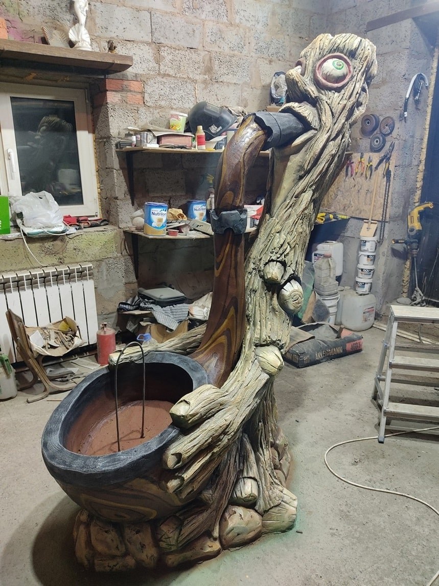 Скульптуры для сада из арт бетона