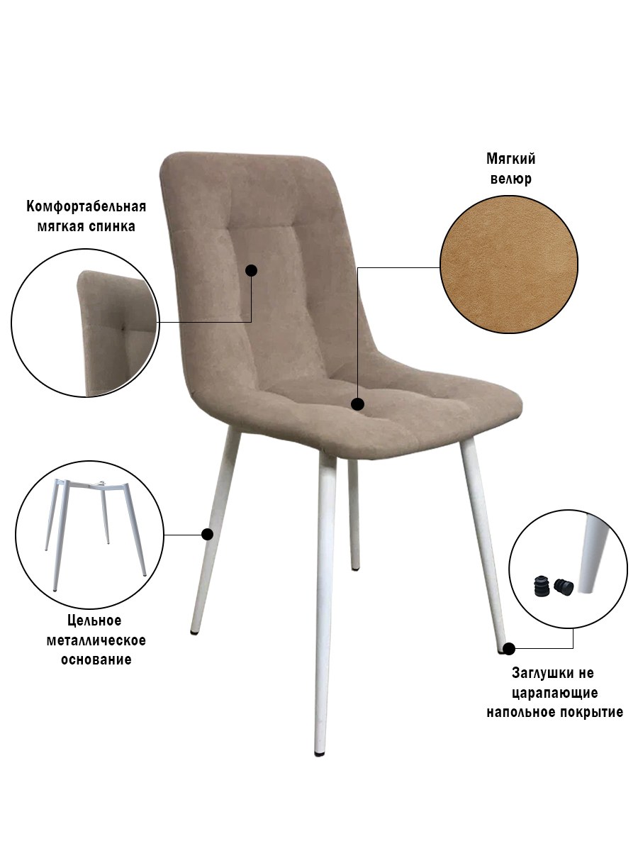 Стулья для кухни велюровая обивка (69 фото)