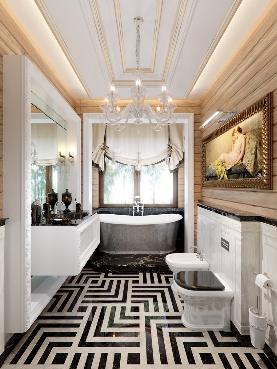 Ванные комнаты Неоклассика арт деко