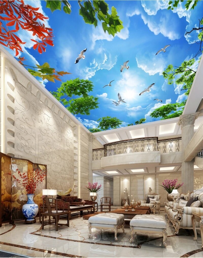 Натяжной потолок небо