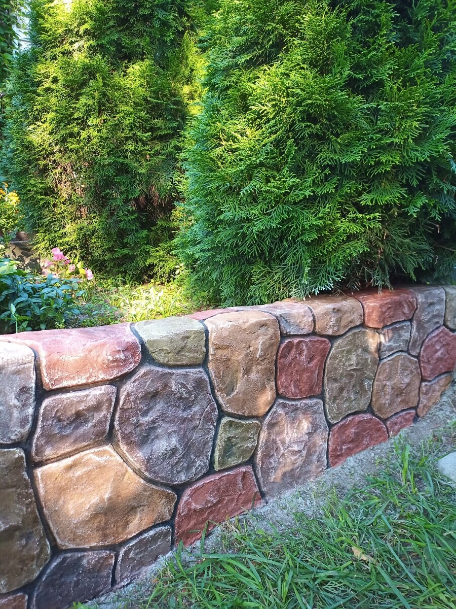 Подпорная стенка из пластушки