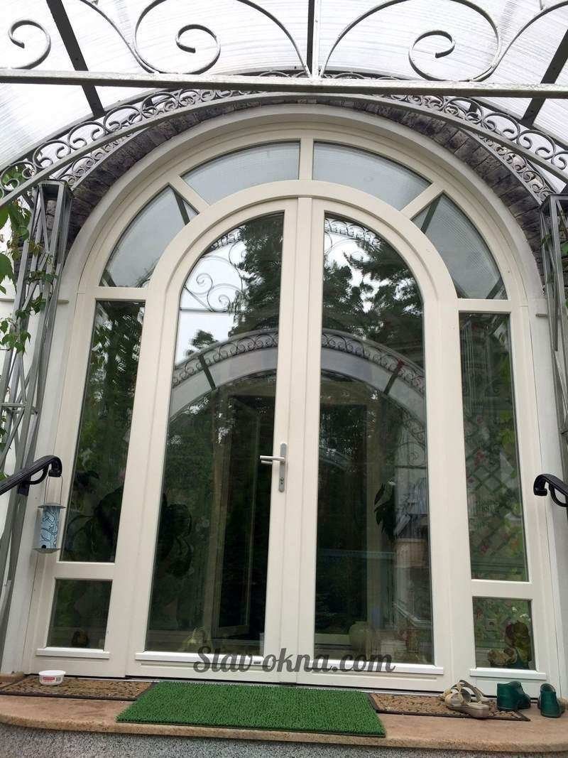 Арочные окна из алюминия
