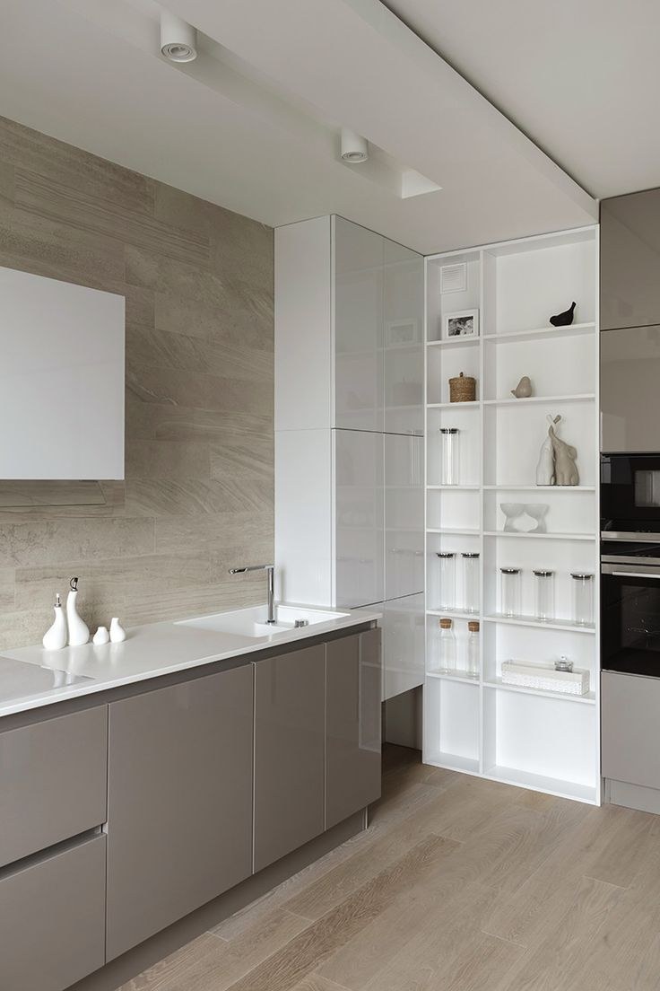 Кухни в светлых тонах Минимализм