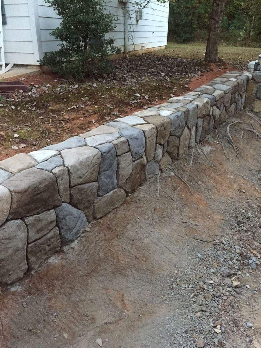 Арт бетон подпорная стенка