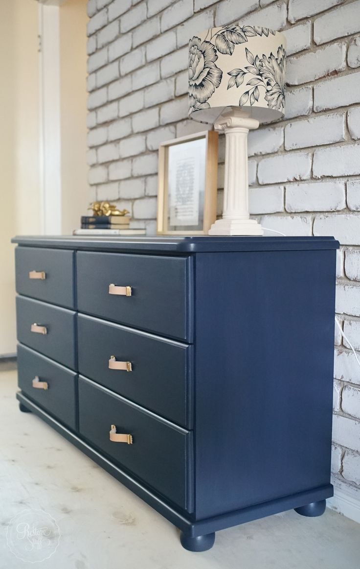 Комод синий