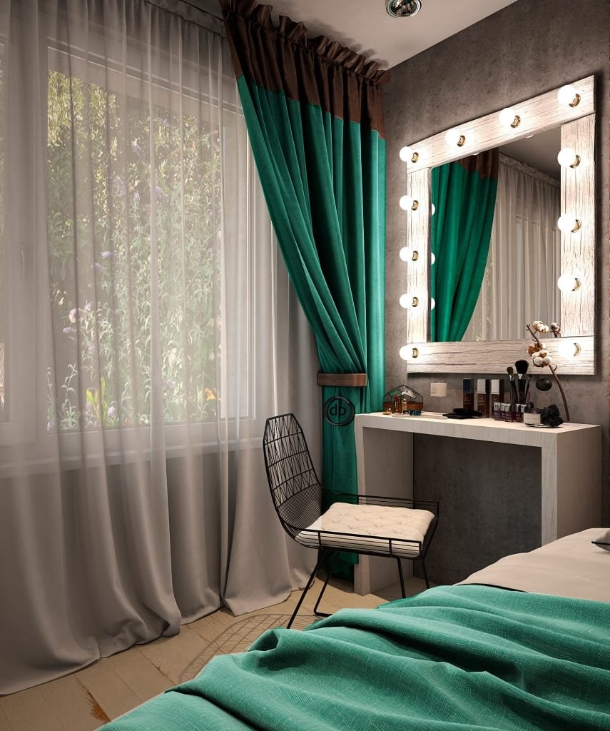Шторы в спальню в современном