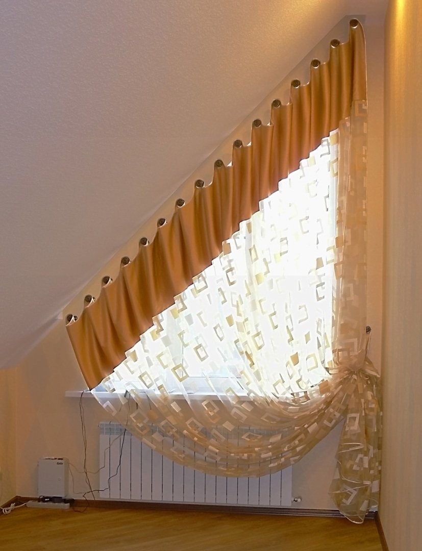 Шторы на треугольные Ока