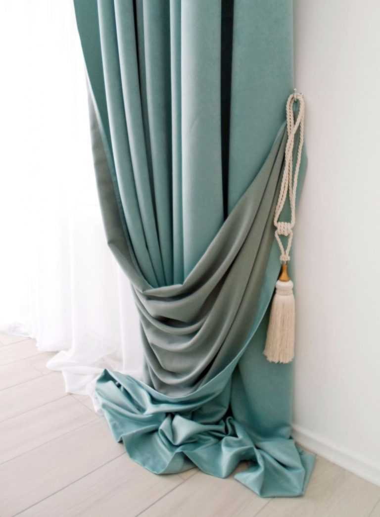 Шторы бирюза