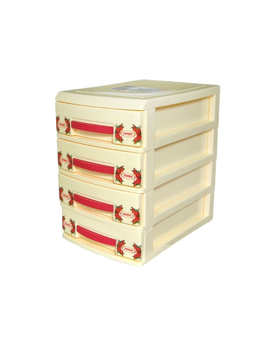 Комод 4 секции белый м5507