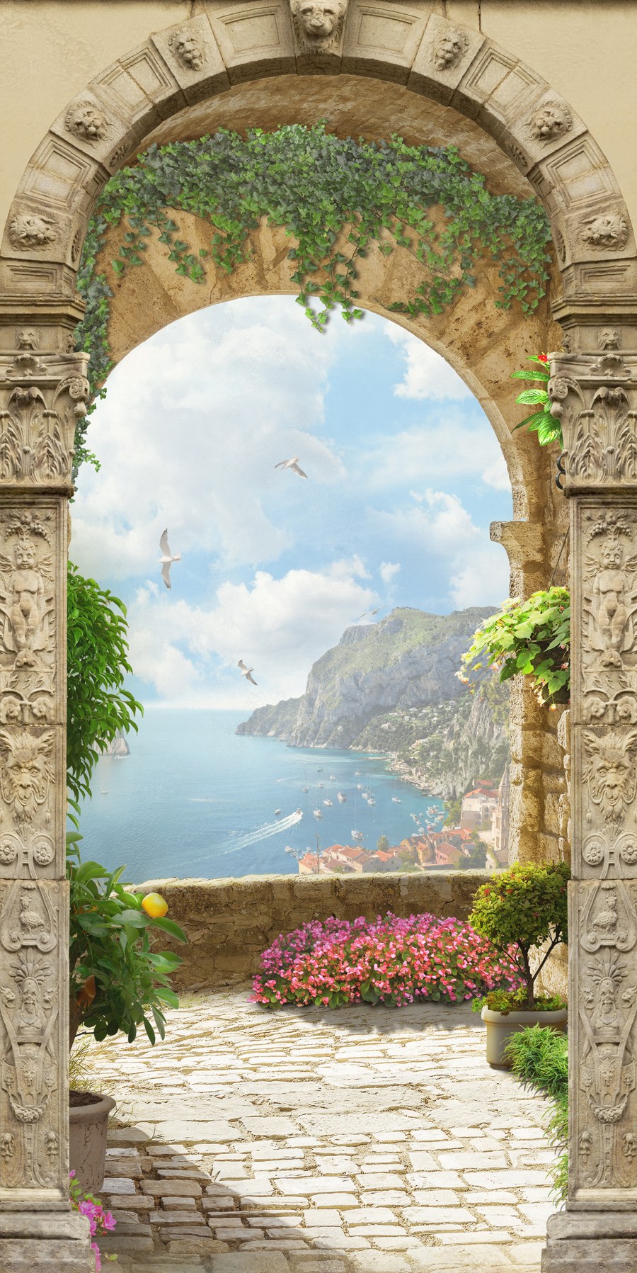 Фреска вид с балкона