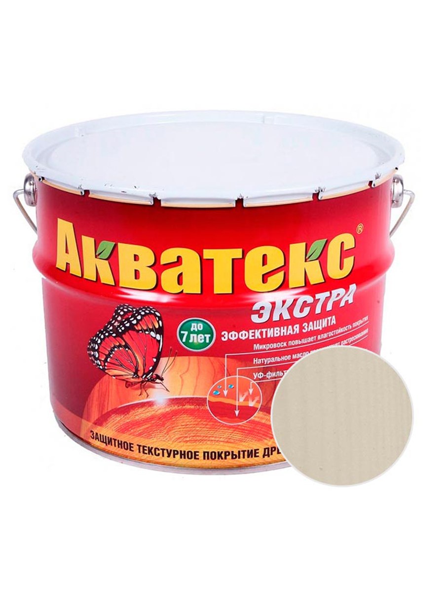 Антисептик для дерева Акватекс Экстра 10 л. красное дерево