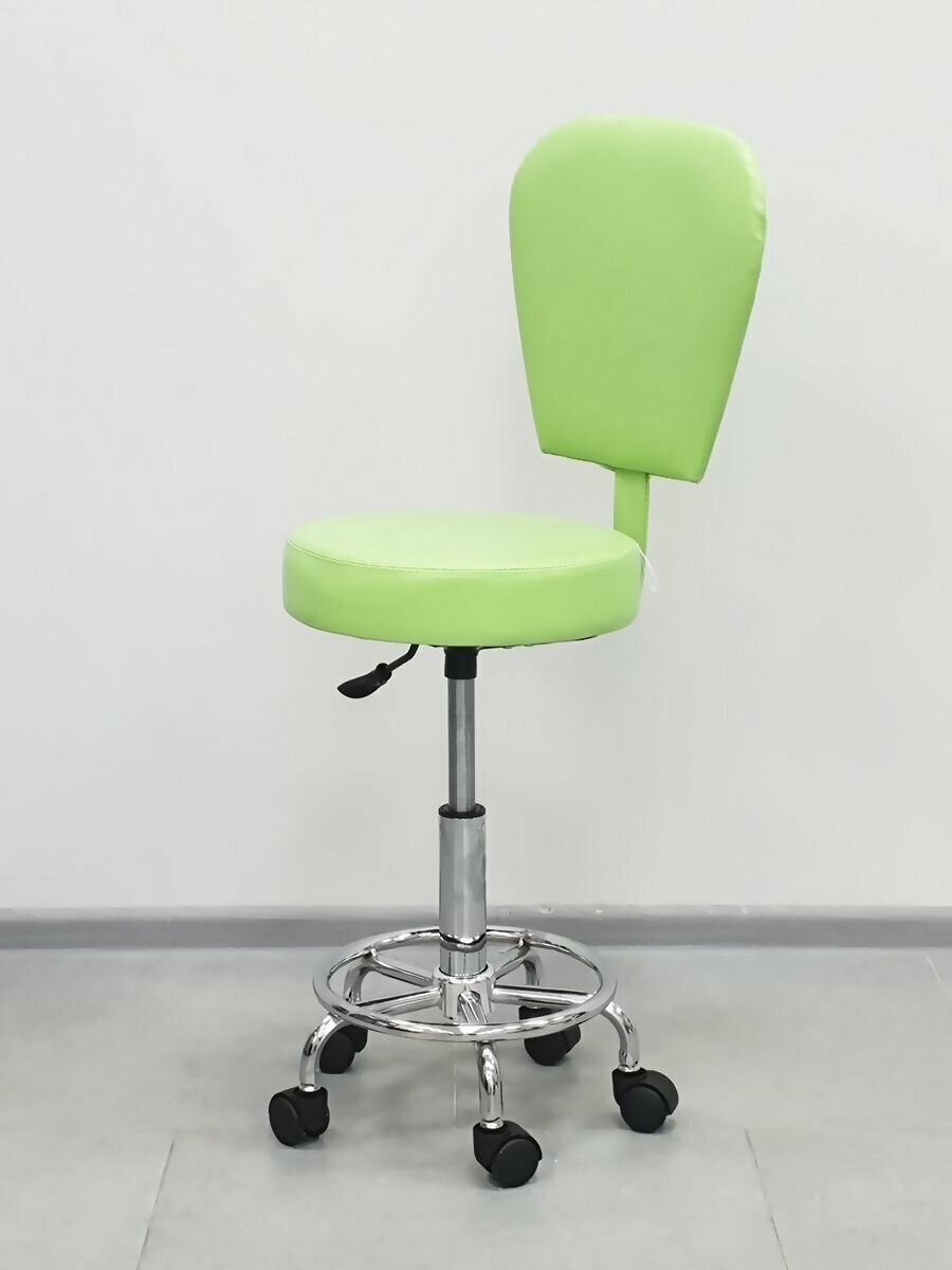 Стул комфорт, 5-Луч.осн, колеса, пневм. Рег. H 463-638 мм, с подлок., красный