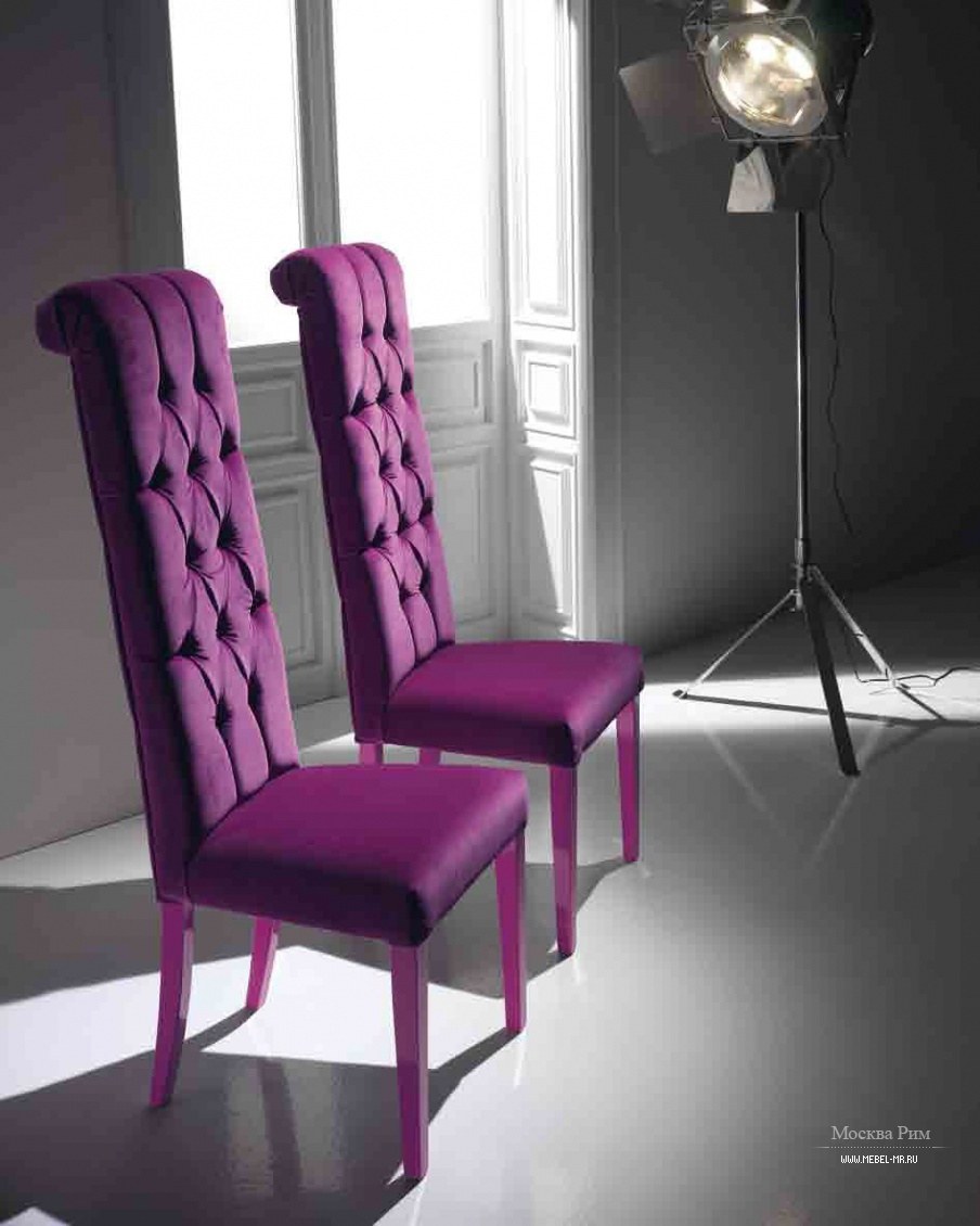 Стул велюровый арт деко