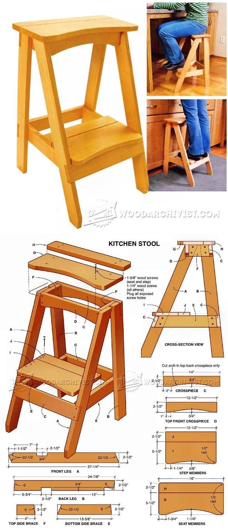 Step 180 Cabinet Step Stool чертеж