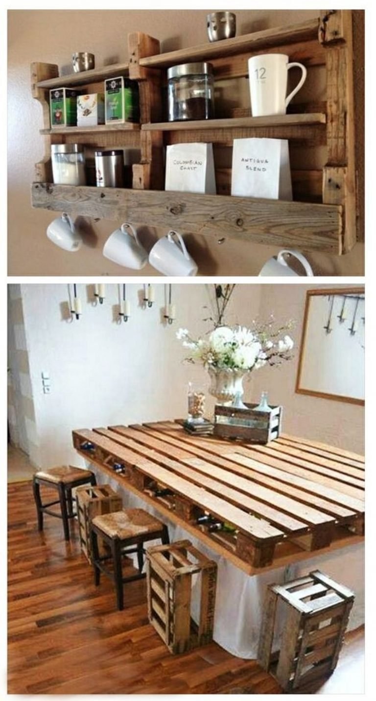 Кухонная мебель из паллет