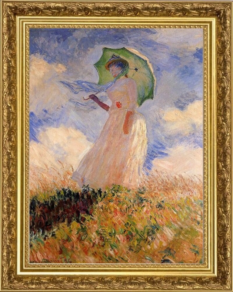 Клод Моне дама с зонтиком 1886
