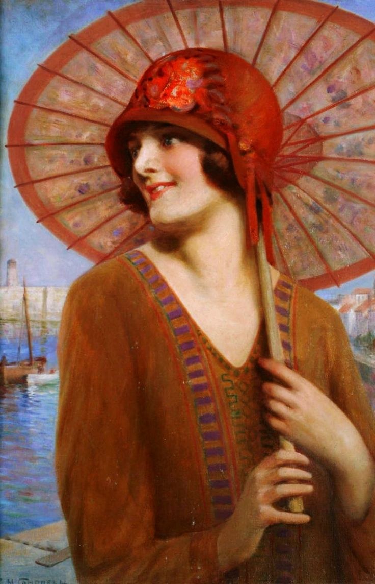 Портрет дамы с зонтиком