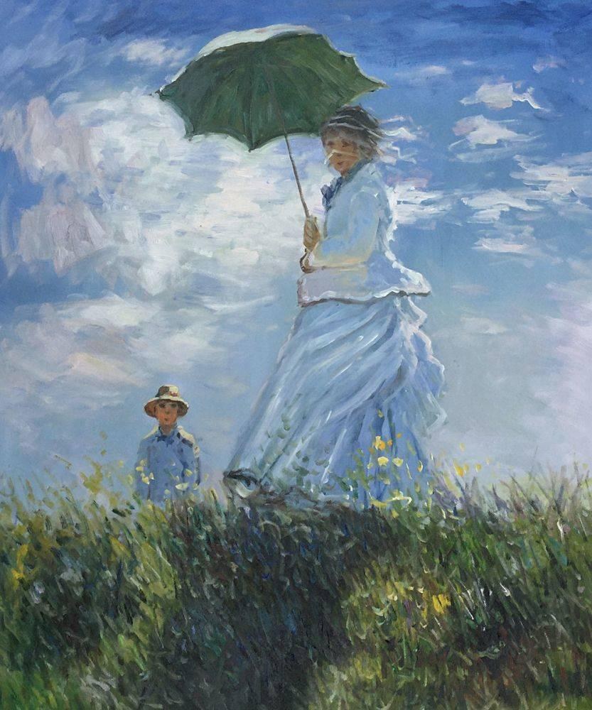 Клод Моне мадам Моне с ребенком