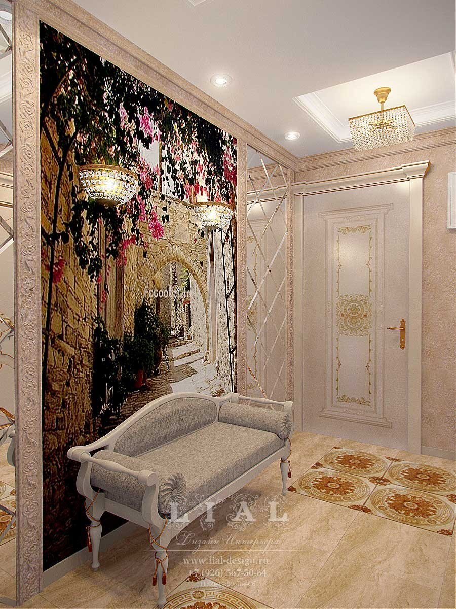 Фрески в интерьере прихожей