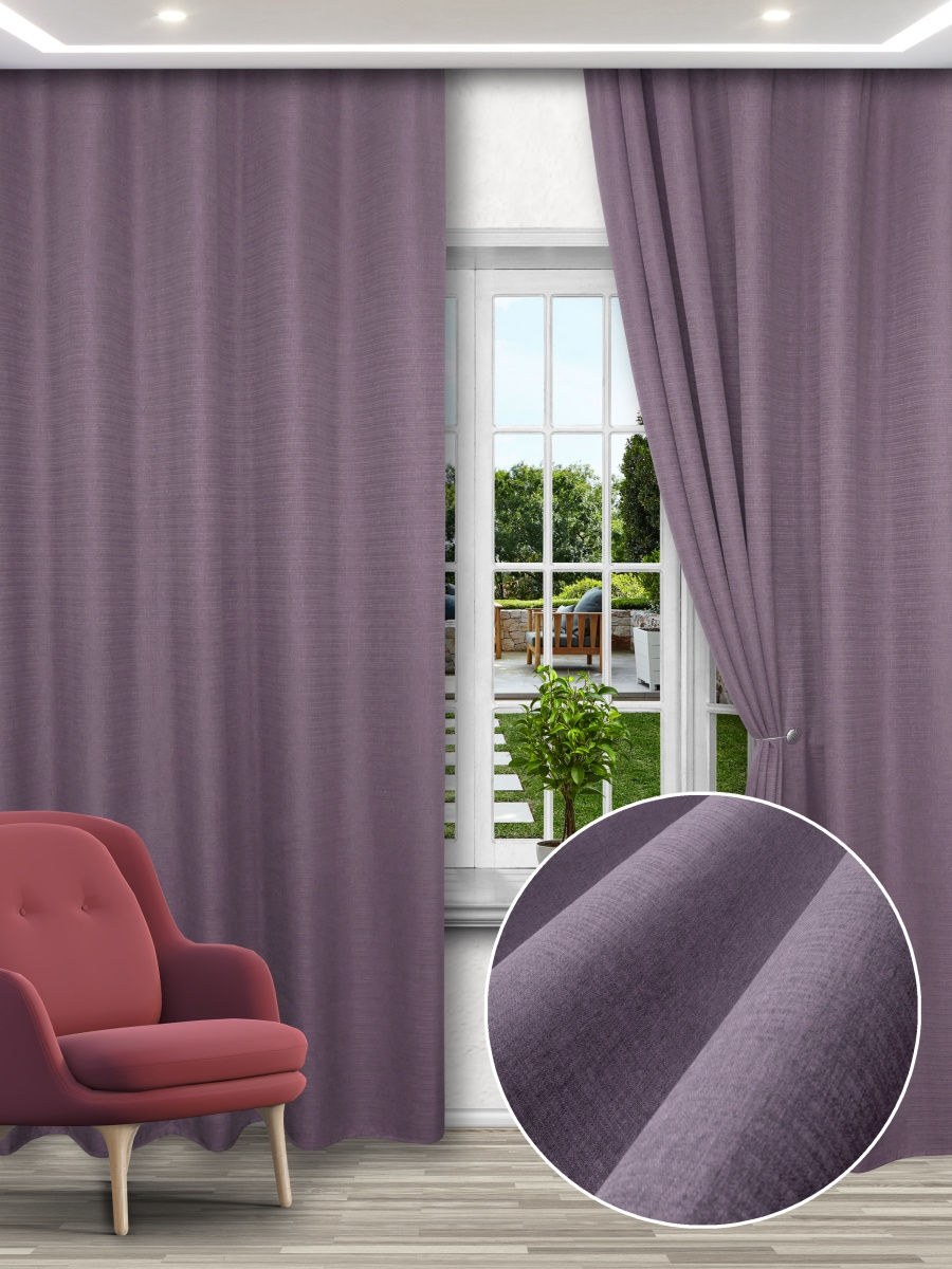 Ткань Моник блэкаут розовый