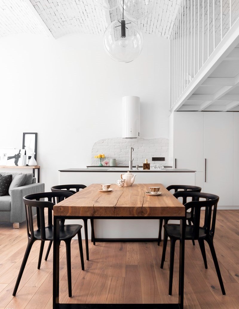 Кухня-гостиная Сканди лофт