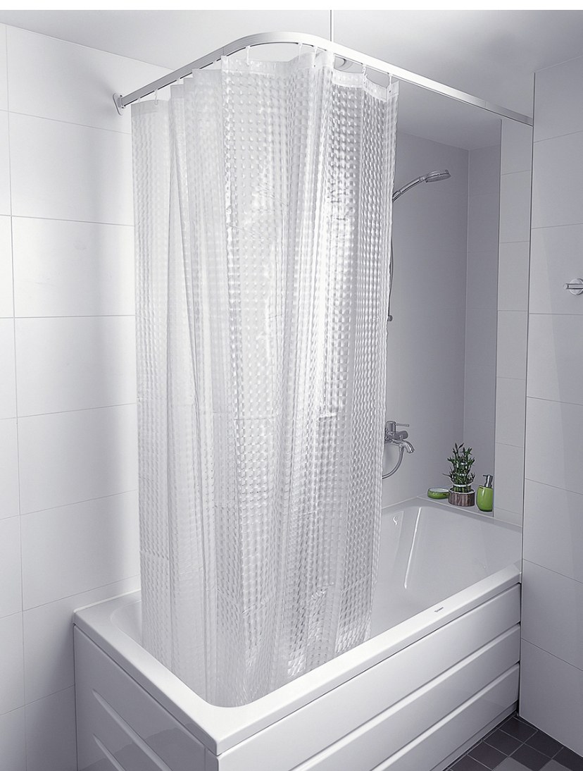 Штора для ванной PEVA 3d Blue