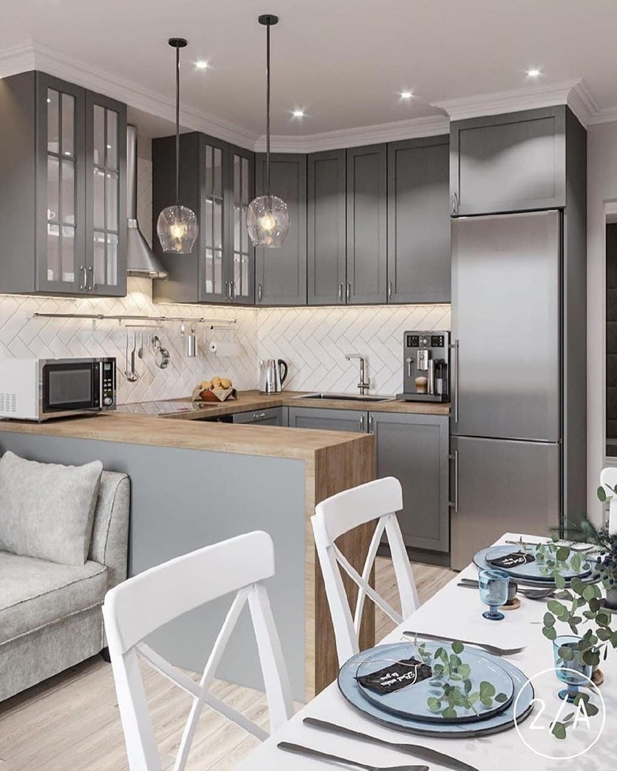 Кухня гостиная 15 кв м икеа