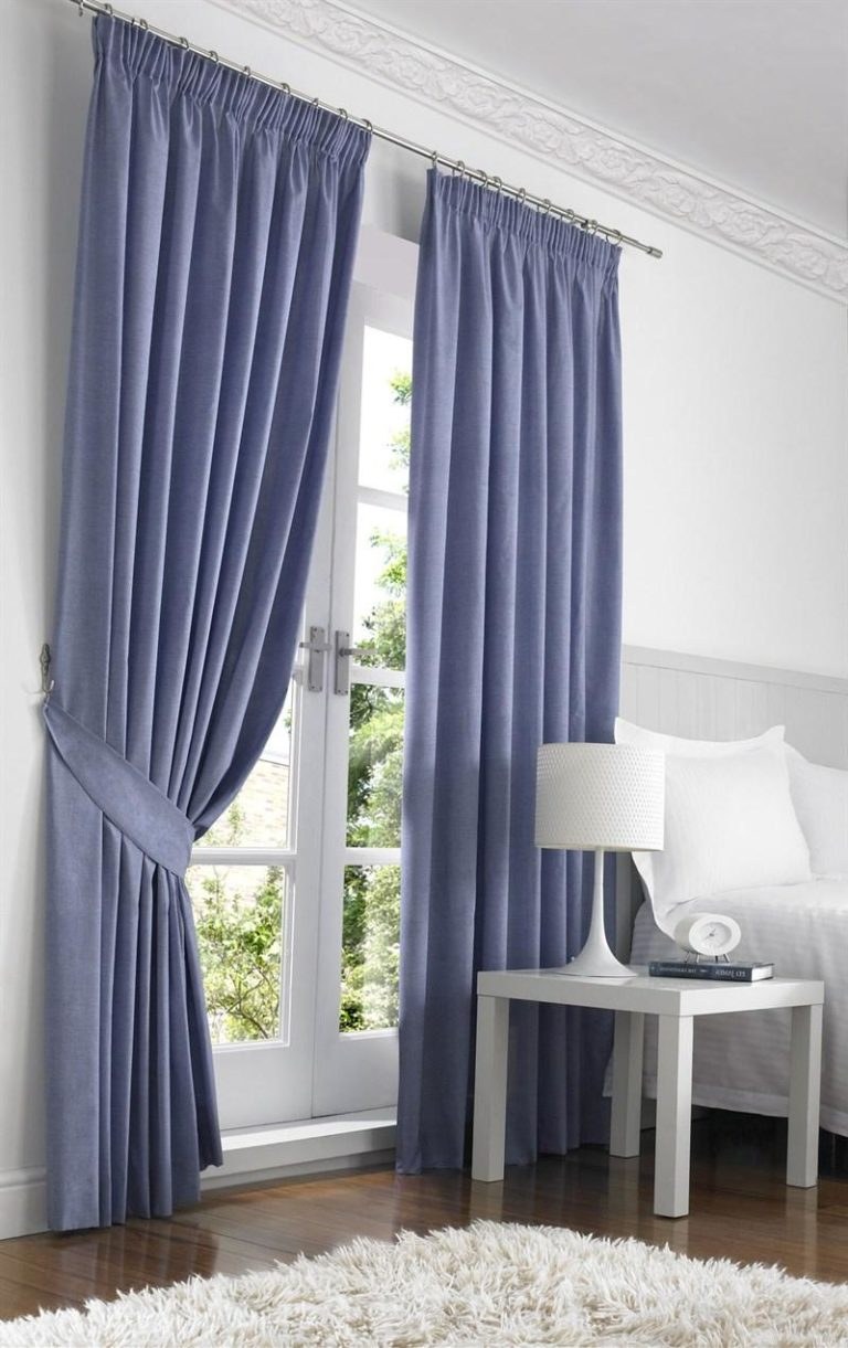 Синие шторы
