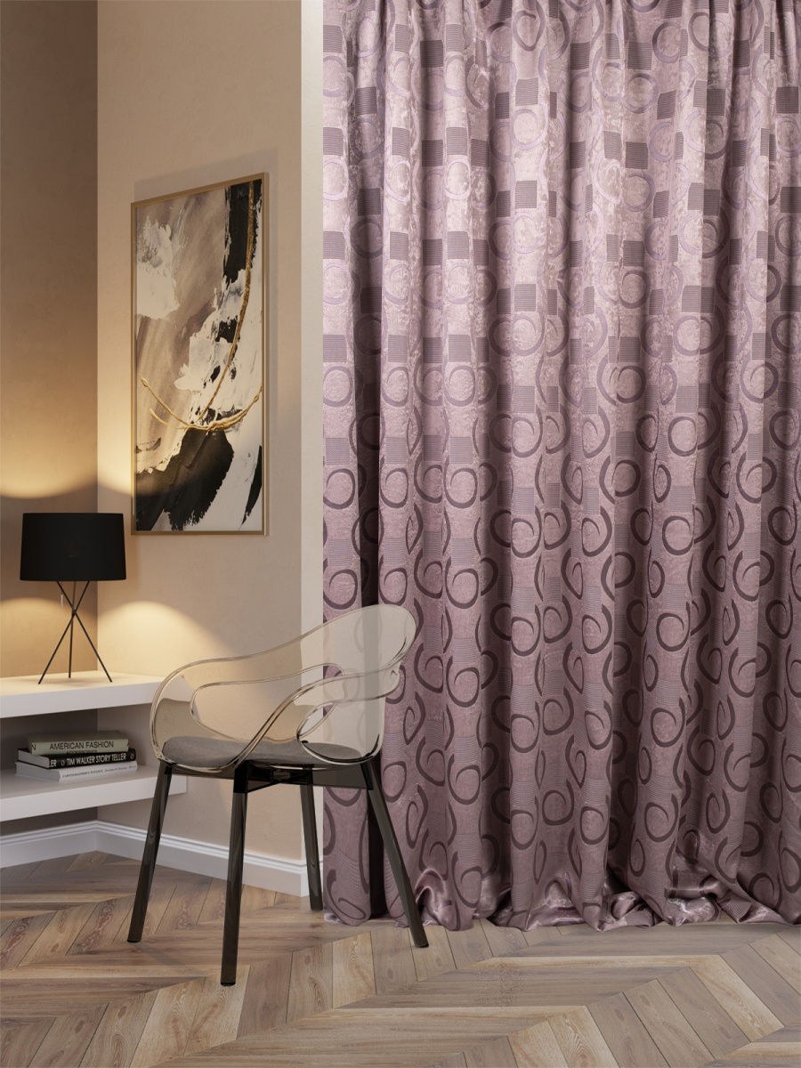 Портьера блэкаут Тоскана кварцевый