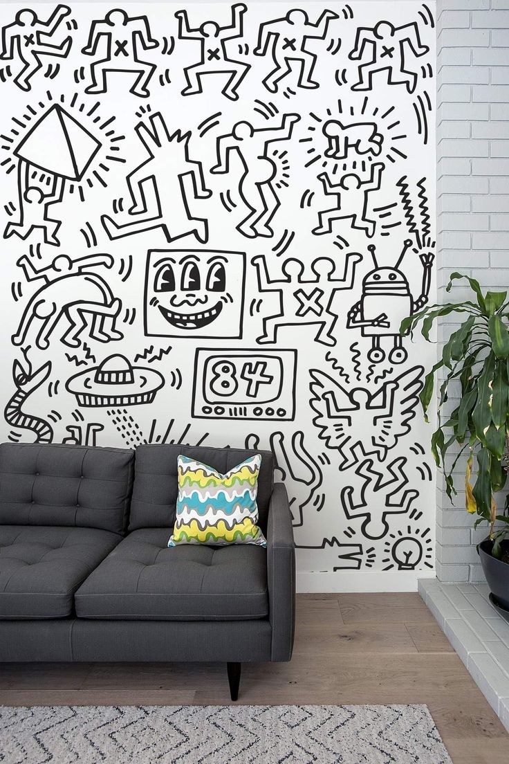 Дудлинг на стене