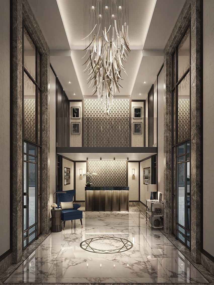 Холл гостиницы в современном стиле