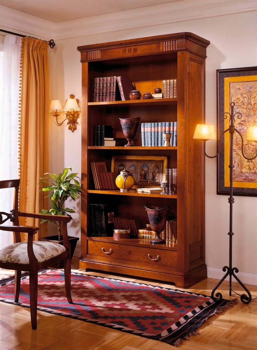 Книжный шкаф на заказ арт-нуво