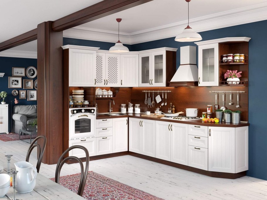 Кухня Кантри ясень светлый