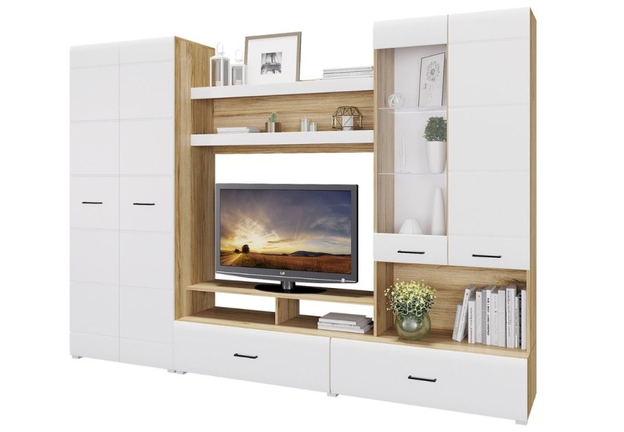 Стенка Ненси-1 белый глянец