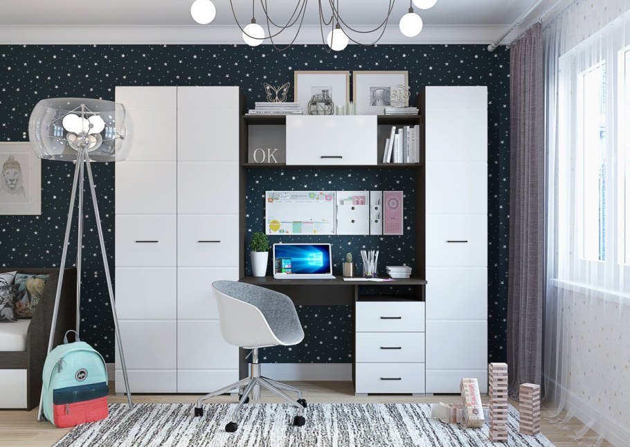 Детская Ненси венге-белый