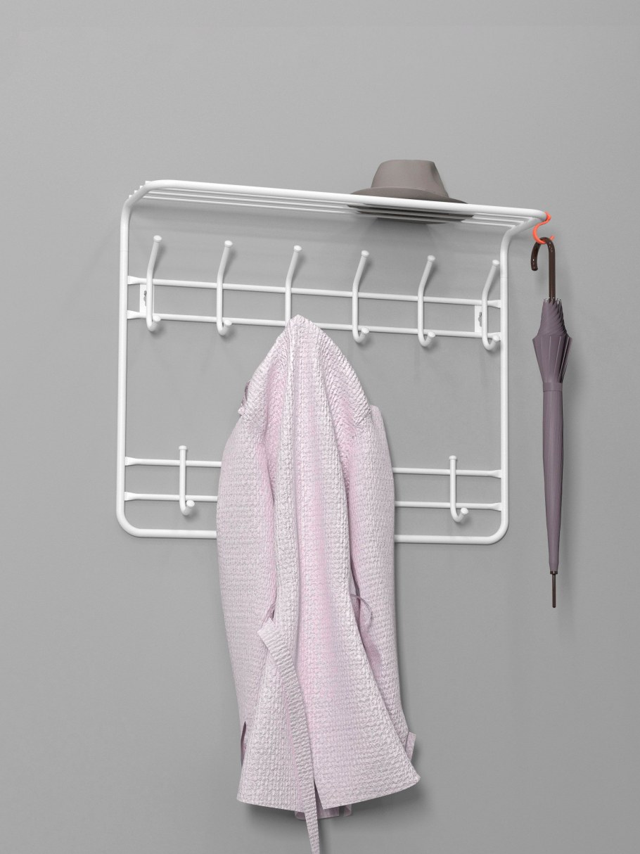 Вешалка с полкой ЗМИ, 2-Х ярусная 80, Размеры (ШХГХВ) 73х22х58, цена 1392