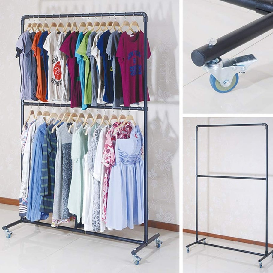 Вешалка напольная для одежды двухуровневая