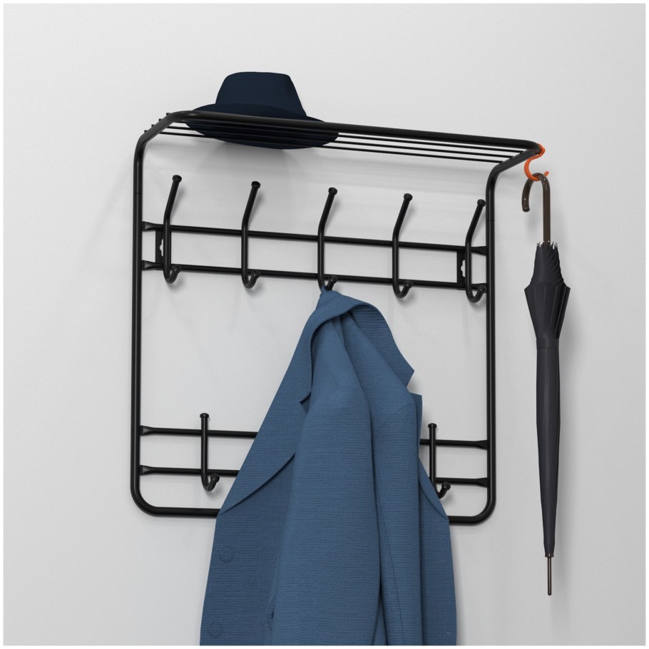 Вешалка настенная металлическая