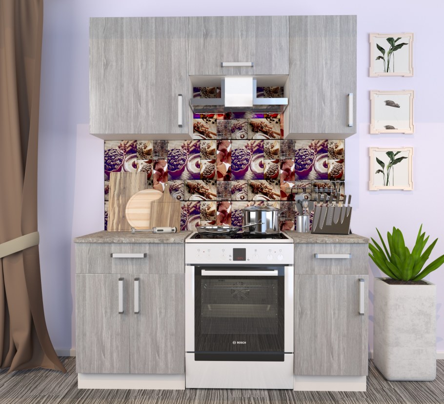 Кухня Симпл дуб устричный