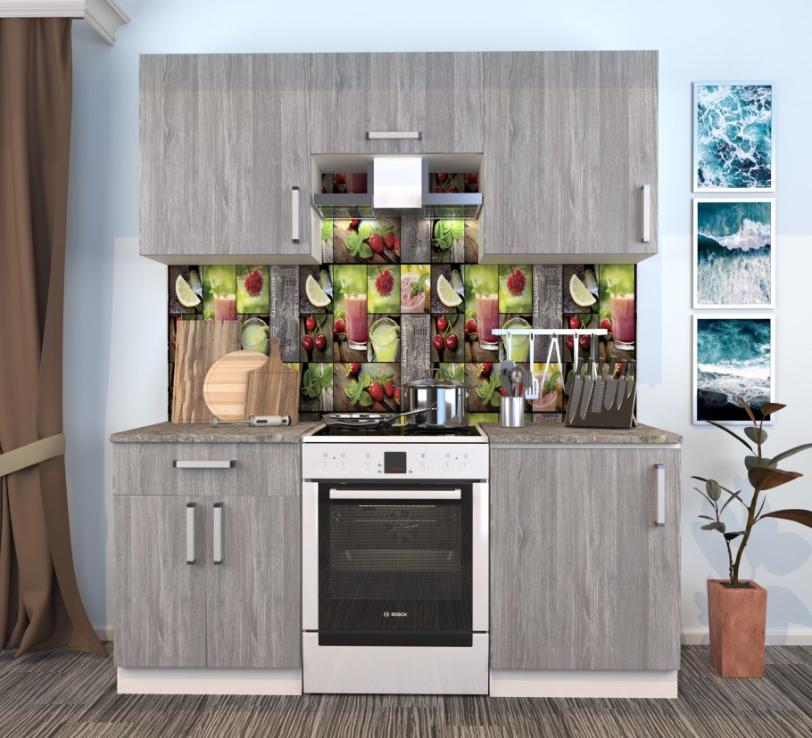 Кухня Симпл дуб сонома