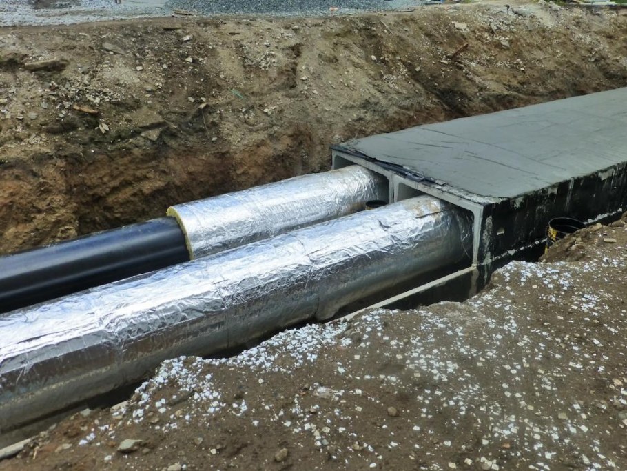 Теплоизоляция лотков теплотрассы